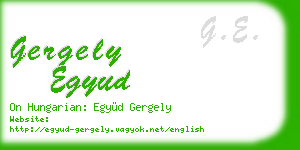 gergely egyud business card